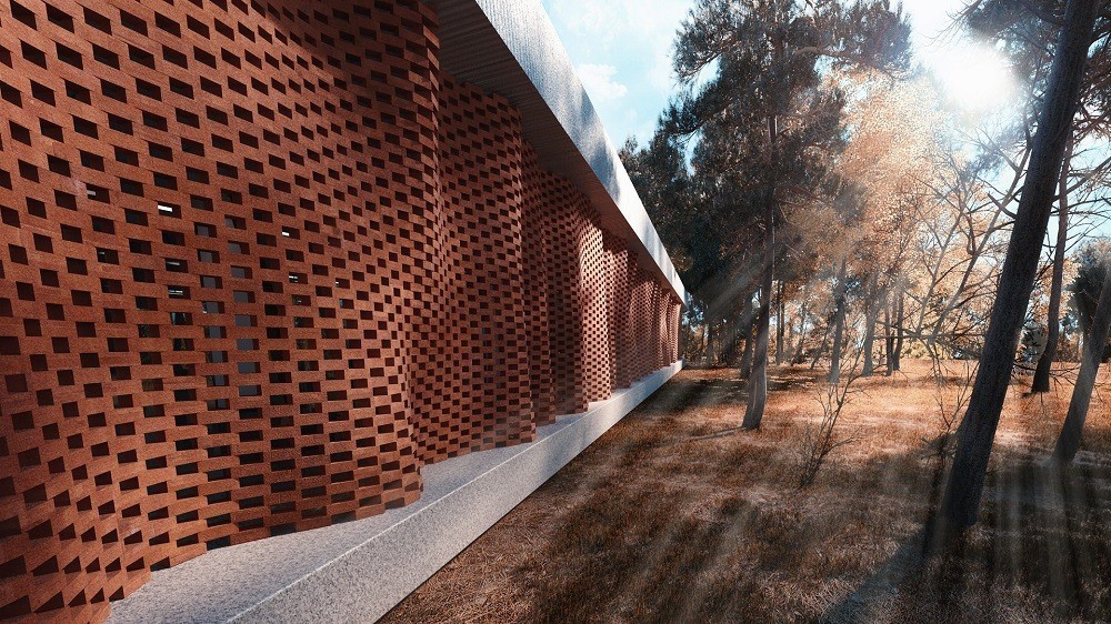 طراحی نمای آجری پارامتریک