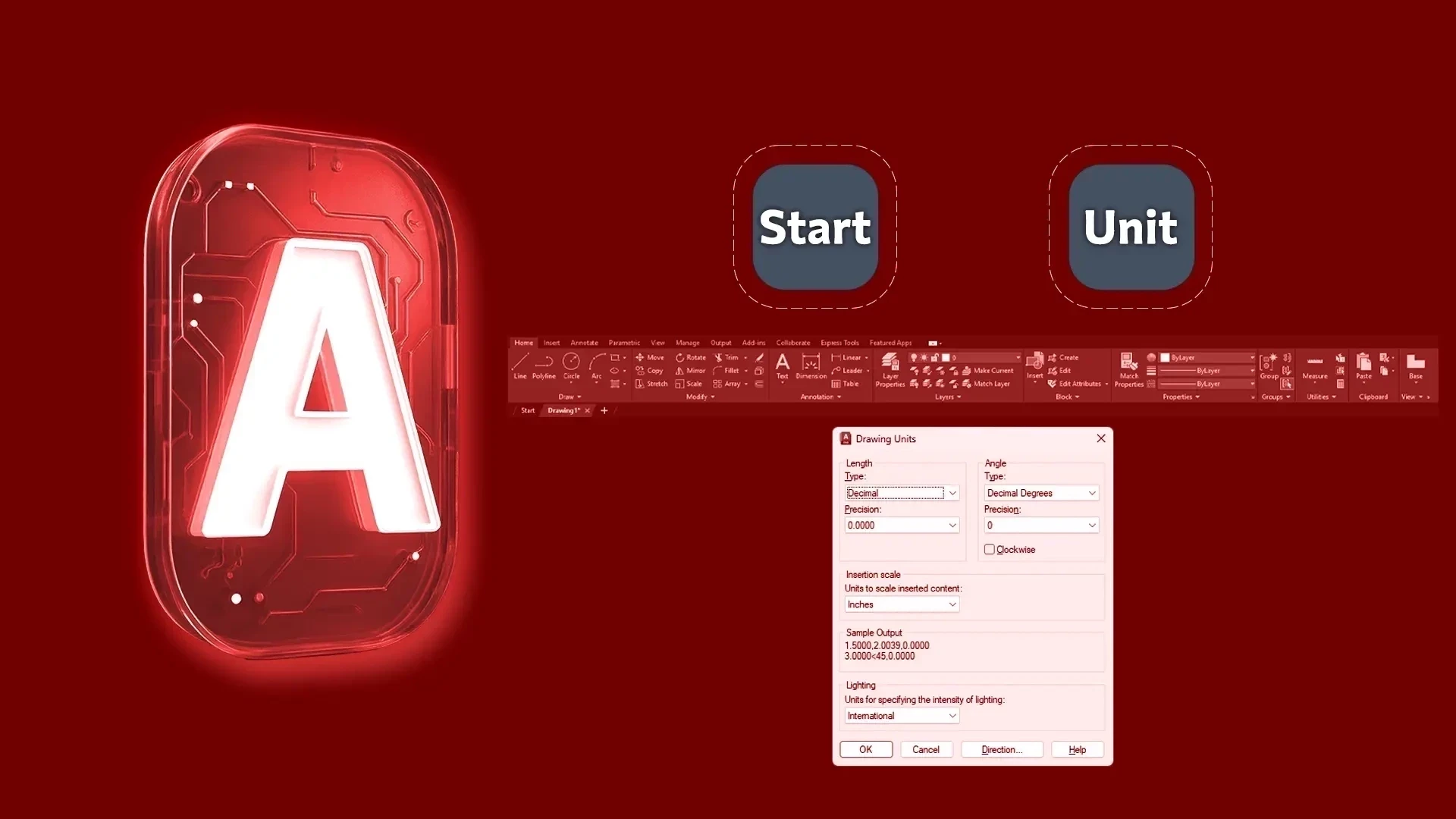 جلسه1 : تنظیمات Unit و Limit در اتوکد