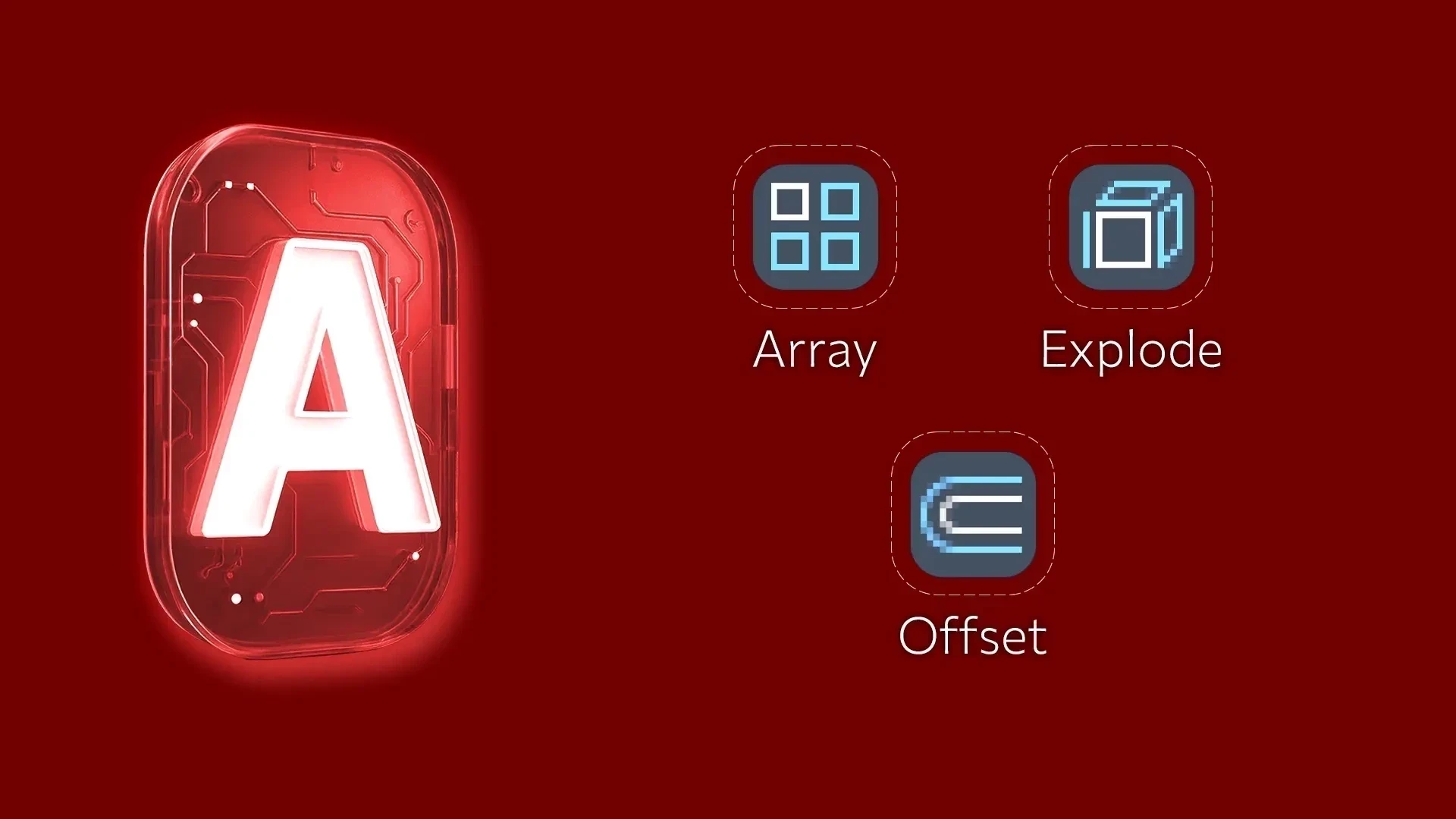 جلسه9 : ابزار Array ، Explode و Offset در اتوکد