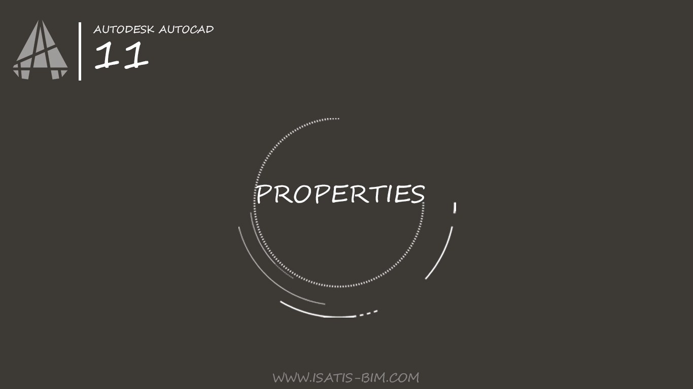 پنل Properties در اتوکد