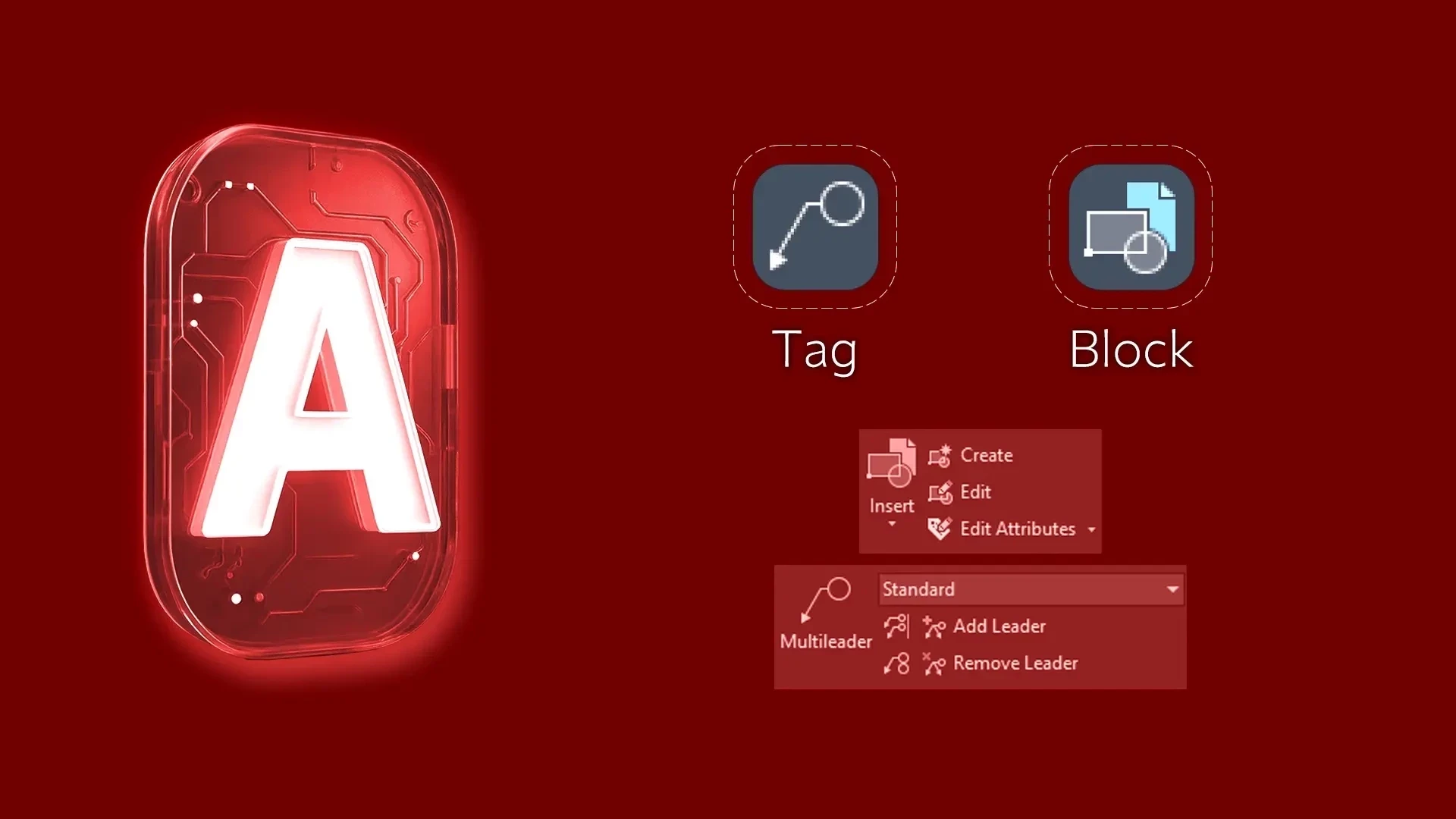 جلسه14 : Block و Tag در اتوکد