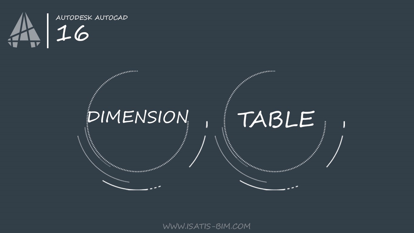 Dimention و Table در اتوکد