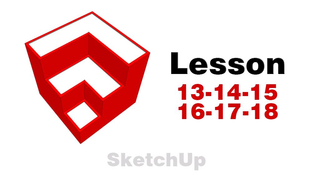 آموزش رایگان Sketchup جلسه 13 تا 18
