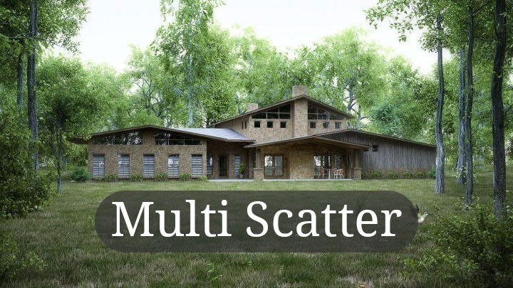 پلاگین MultiScatter برای 3ds Max 2021-2022